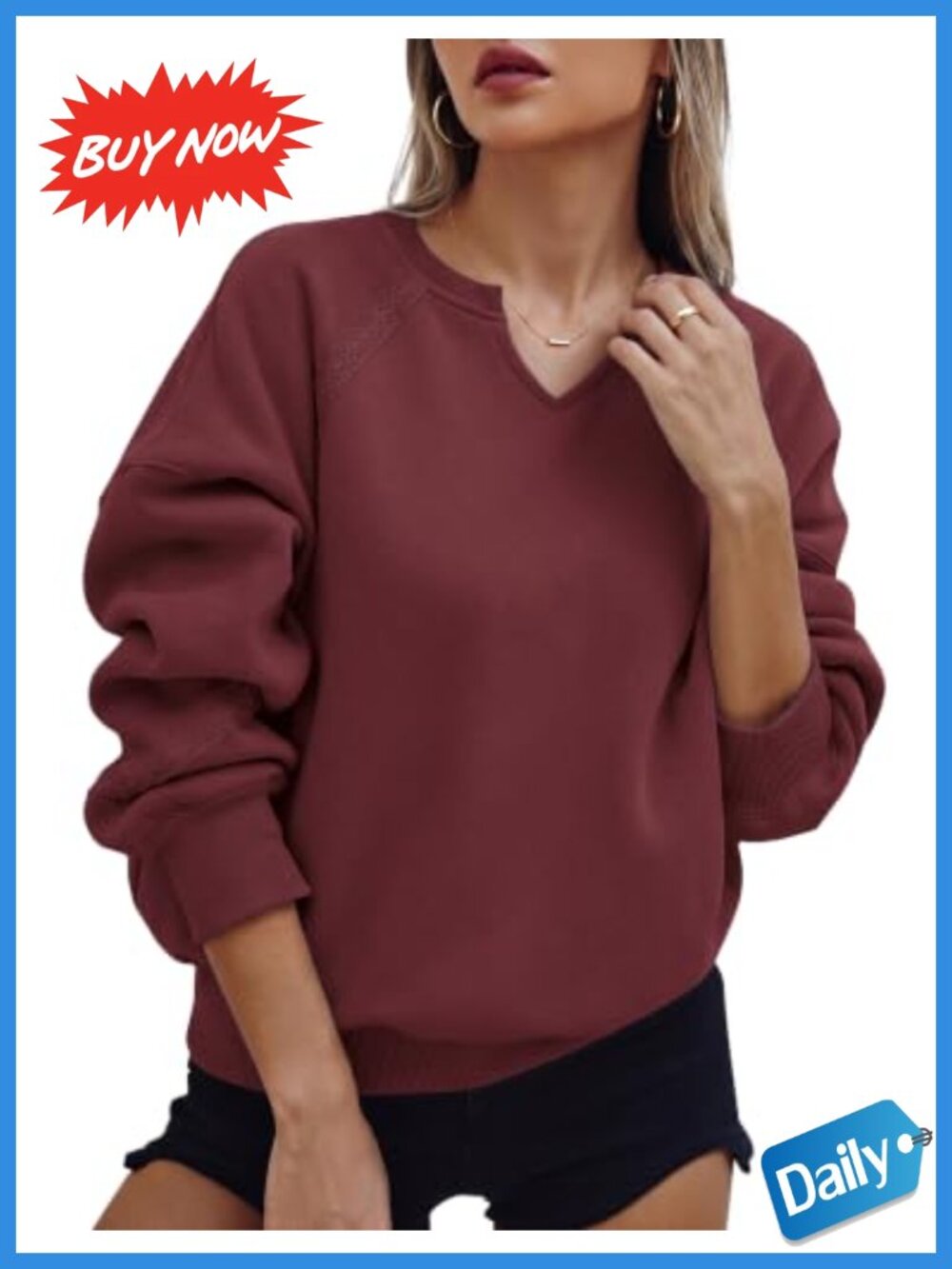 Lace Patchwork Crewneck Sweatshirt Long Sleeve Pullover Oversized Boho